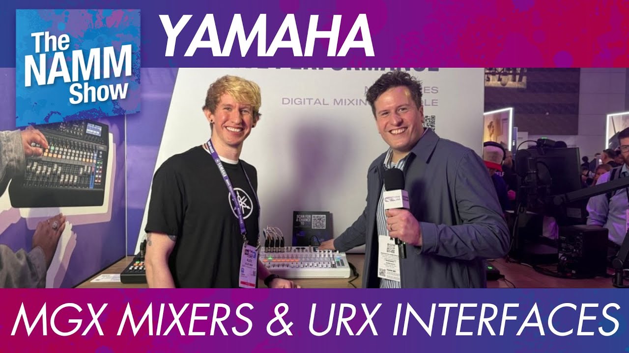 Компания Yamaha представляет микшеры MGX и интерфейсы URX на выставке NAMM 2026.