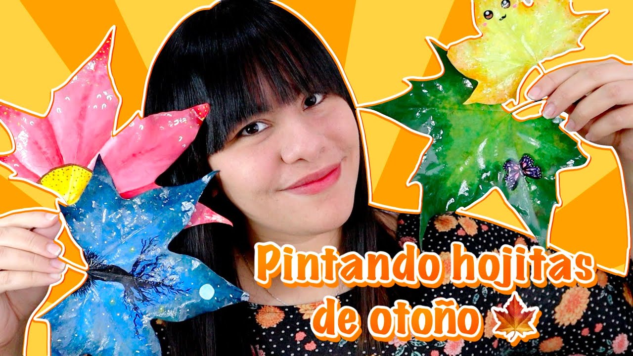 ¿CÓMO PINTAR HOJAS SECAS? 🎨🍁 | Laura Cosas