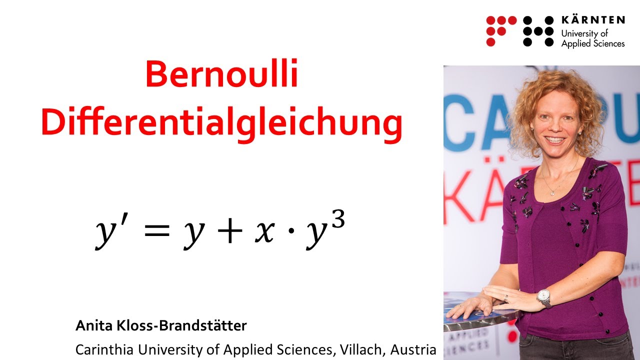 Lösung einer Bernoullischen-Differentialgleichung - verständlich erklärt!