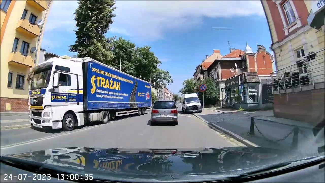 Opole-jazda po mieście.Ополе - езда по городу.Opole-driving around the city.