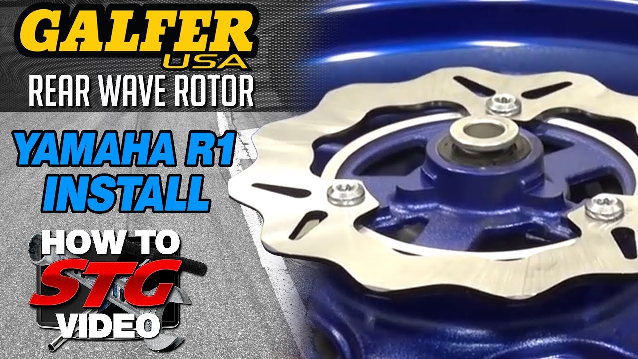 Galfer Rear Wave Rotor Installation on a 15-17 Yamaha YZF-R3 from Sportbiketrackgear.com