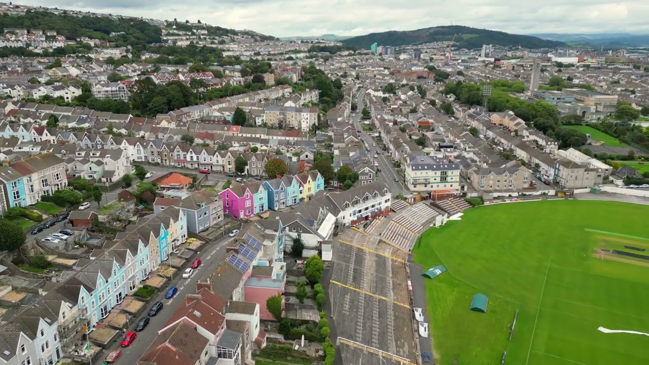 4K Drone Footage Swansea City Cinematic Aerial Film