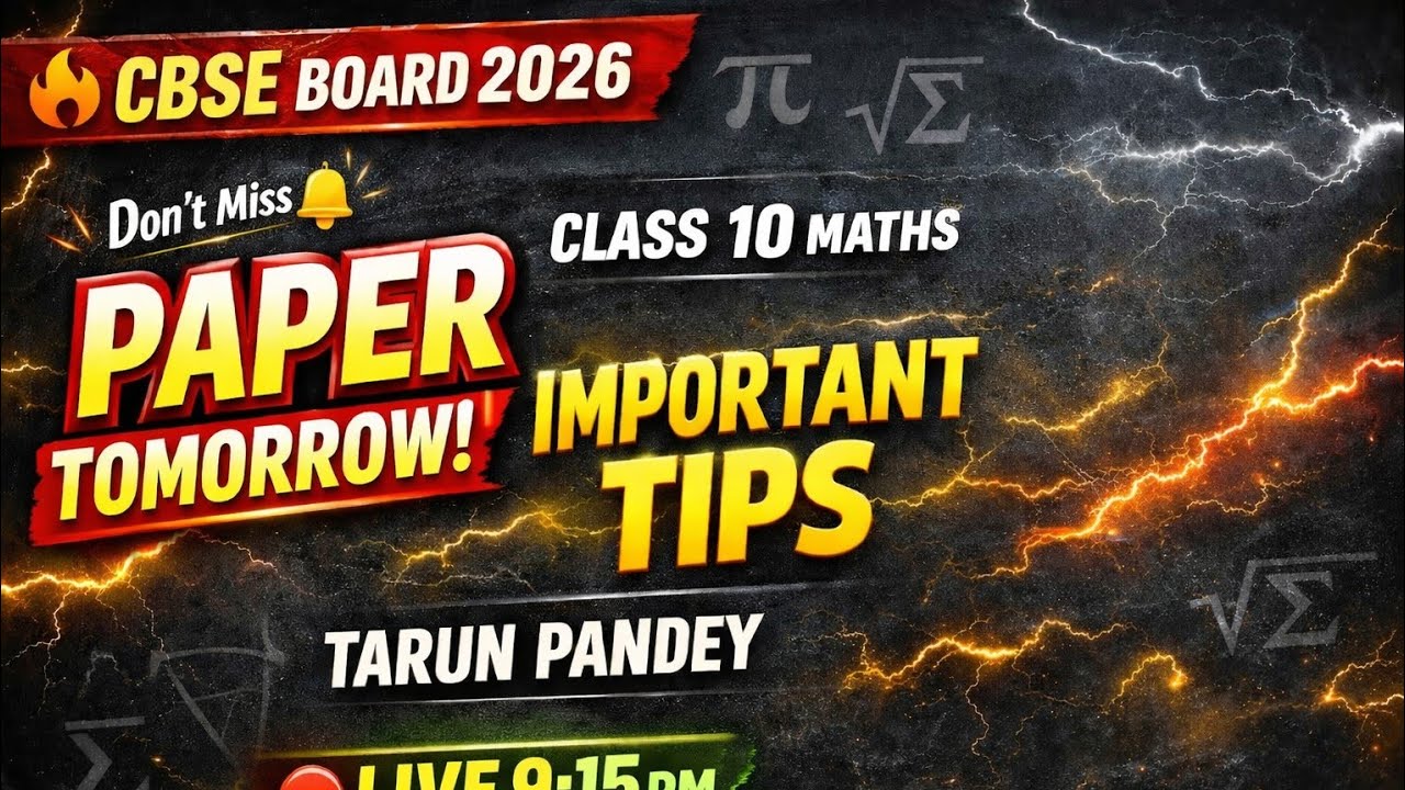 CBSE Board 2026 Class 10 Maths