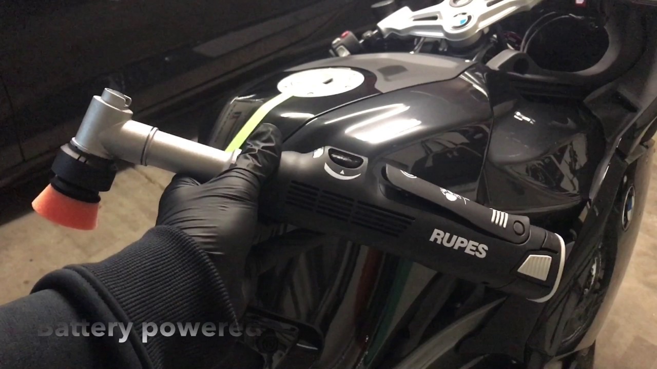 BMW K1300S Paint Correction with Rupes iBrid Nano