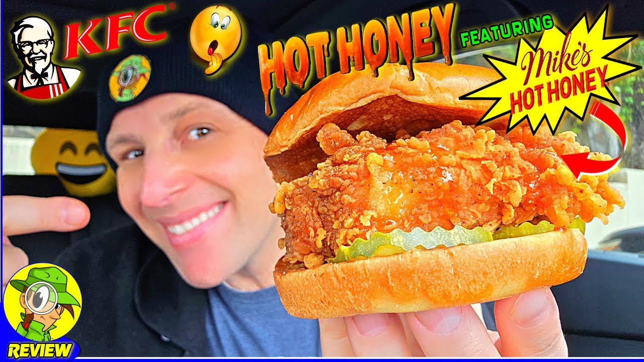 KFC® Mike's Hot Honey® Chicken Sandwich Review 👴🔥🍯🐔🥪 ⎮ Peep THIS Out! 🕵️‍♂️
