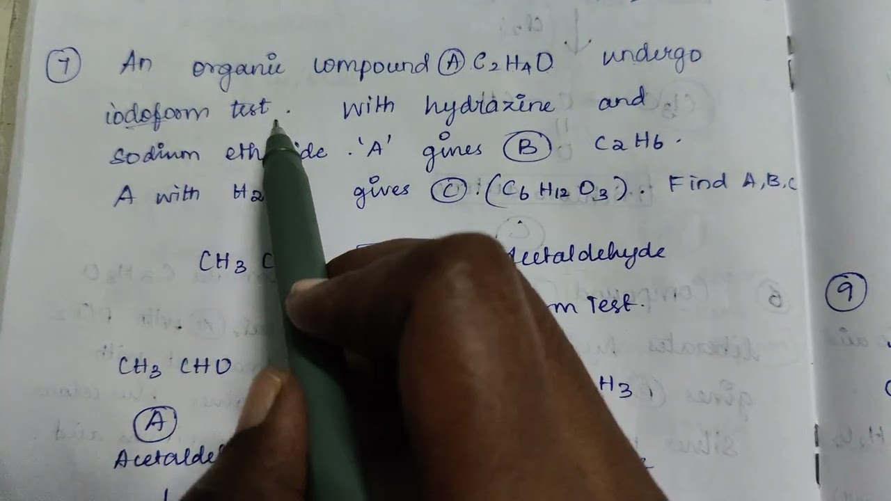 12th chemistry organic problems A,B,C type question| 12organicchemistrycompulsory questions|12public