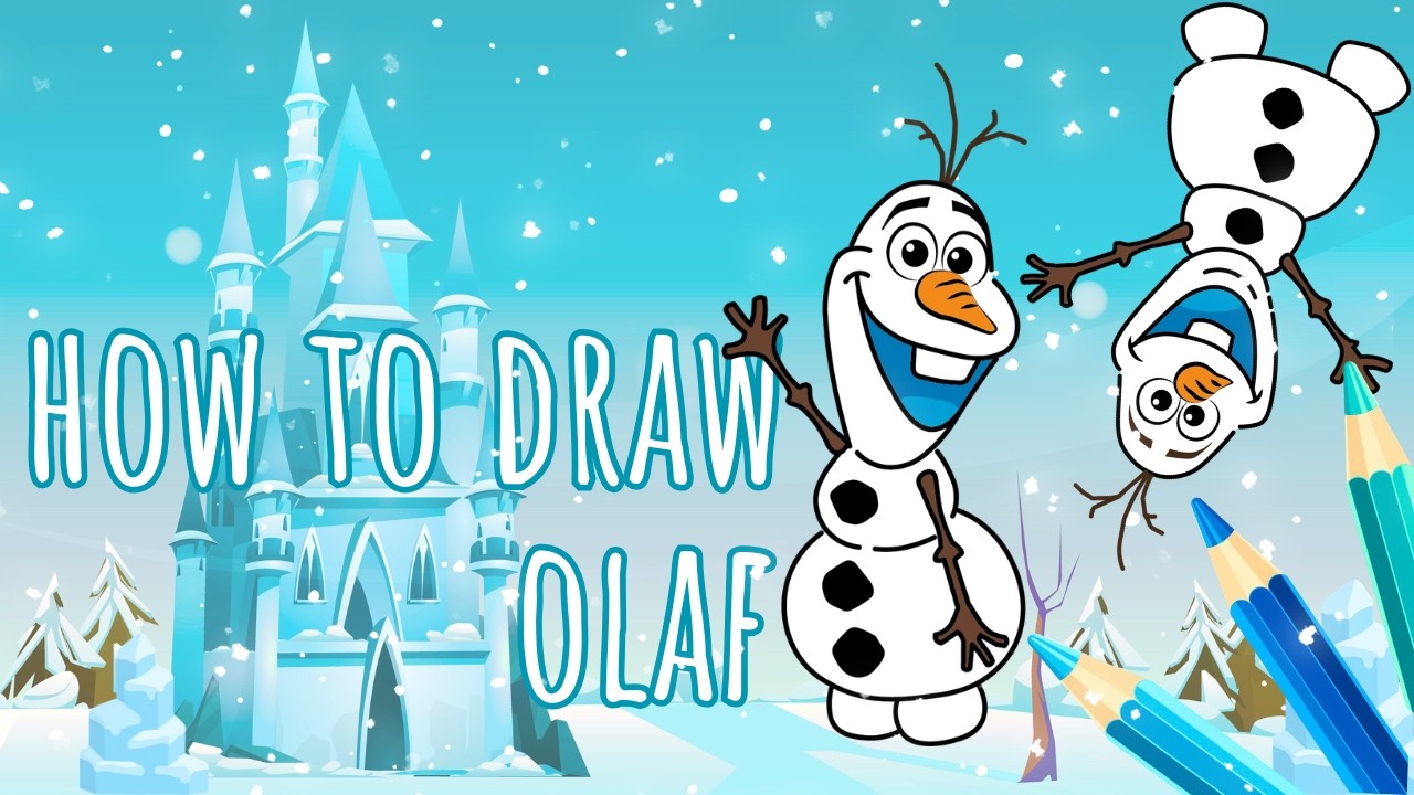 Nakresli si Olafa z Frozen ❄️☃️🥕| Jednoduchý návod pro děti👑