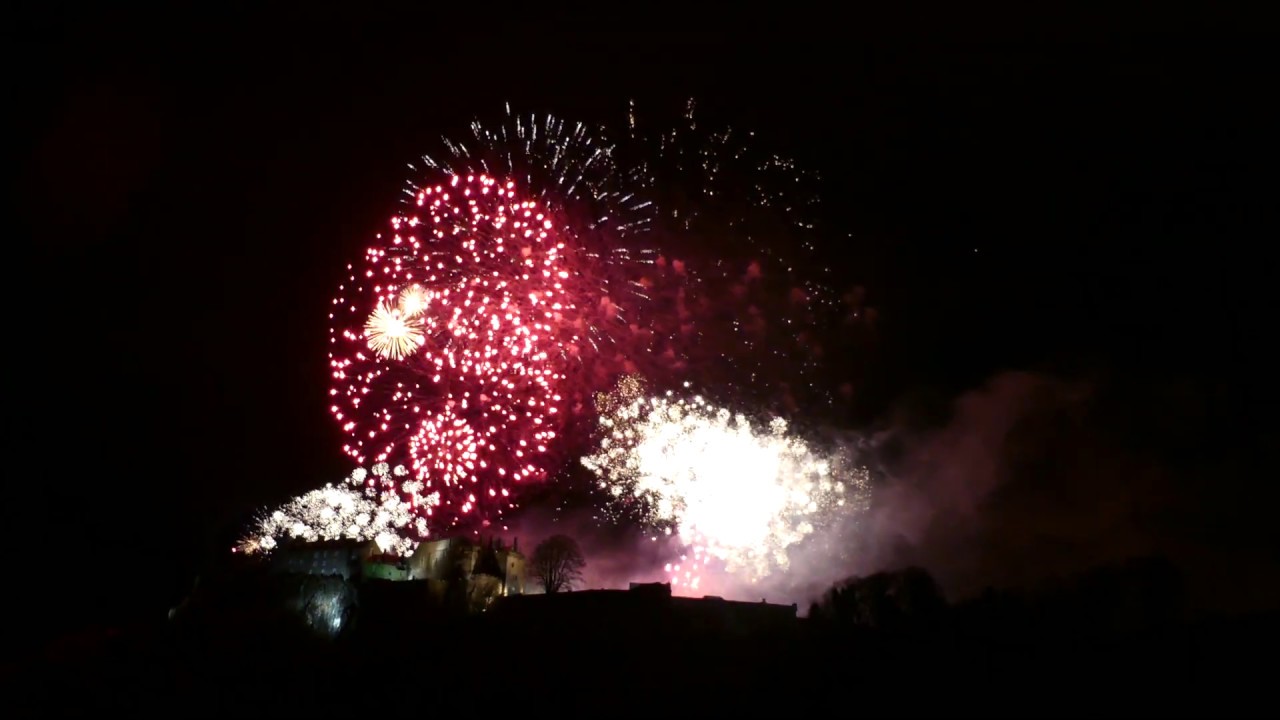 Stirling Castle New Year Firework Display (4K)
