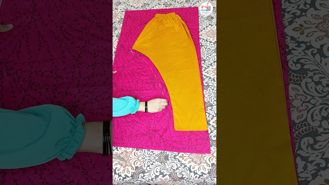Easy Step-by-Step Trouser Cutting and Stitching for Beginners ✂️ DIY Fashion #youqariaGallery #asmr