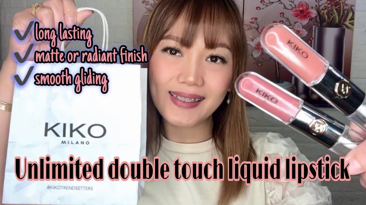 KIKO MILANO UNLIMITED DOUBLE TOUCH LIQUID LIPSTICK | REVIEW and WEAR TEST