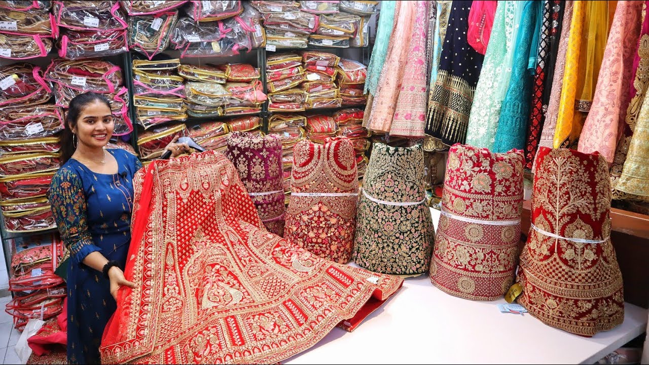 Cheapest Bridal And Designer Lehenga Choli With Price ! सस्ते लहंगे का होलसेल मार्केट ! SURAT !