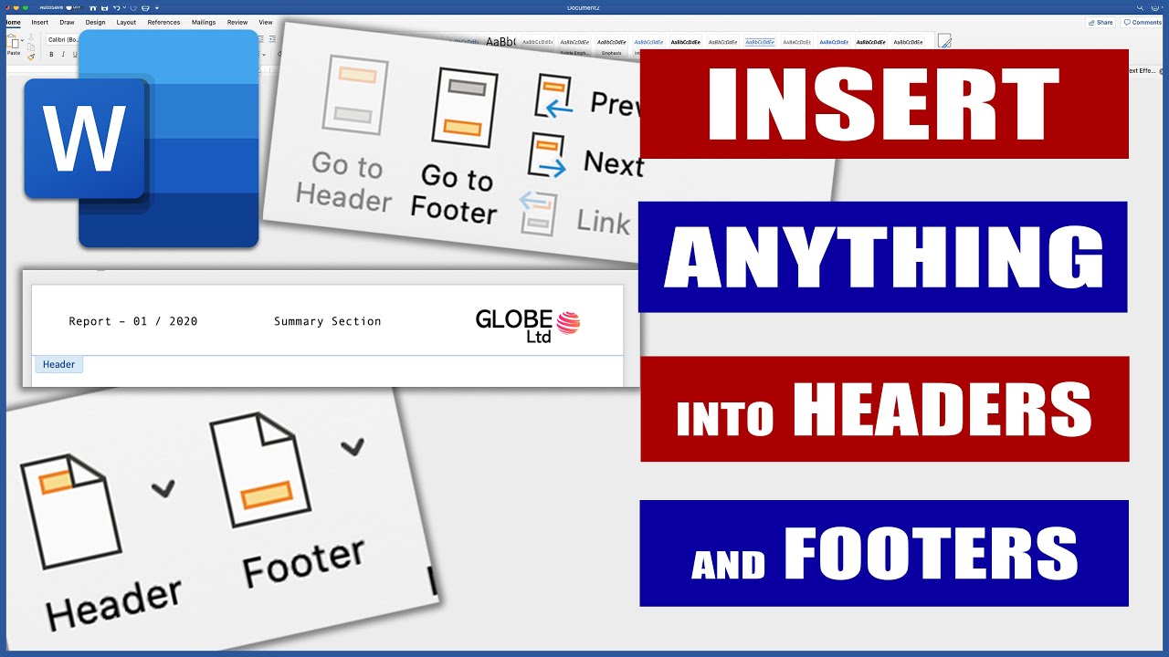 Insert Anything into Headers and Footers | Microsoft Word Tutorials