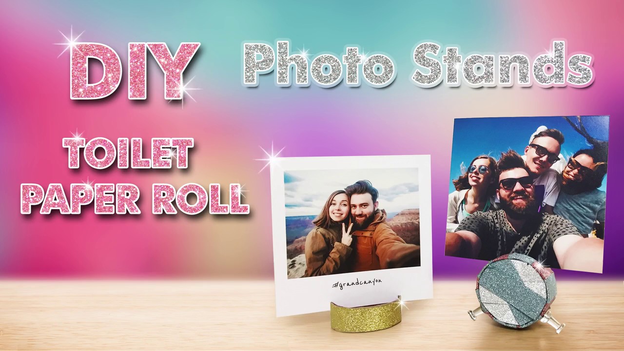 DIY Toilet paper roll photo stand