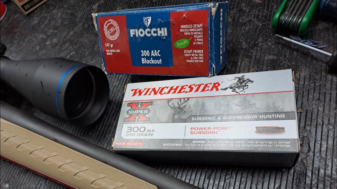 CALIBRO 300 AAC BLACKOUT ,munizioni standard e subsoniche