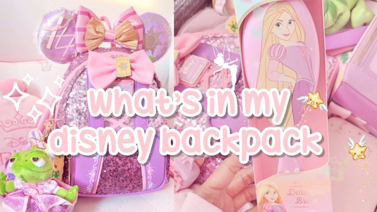 ꒰ sfw agere ꒱ what’s in my disney backpack? 🐭🎀 tt’s disneyland essentials ! ♡ 