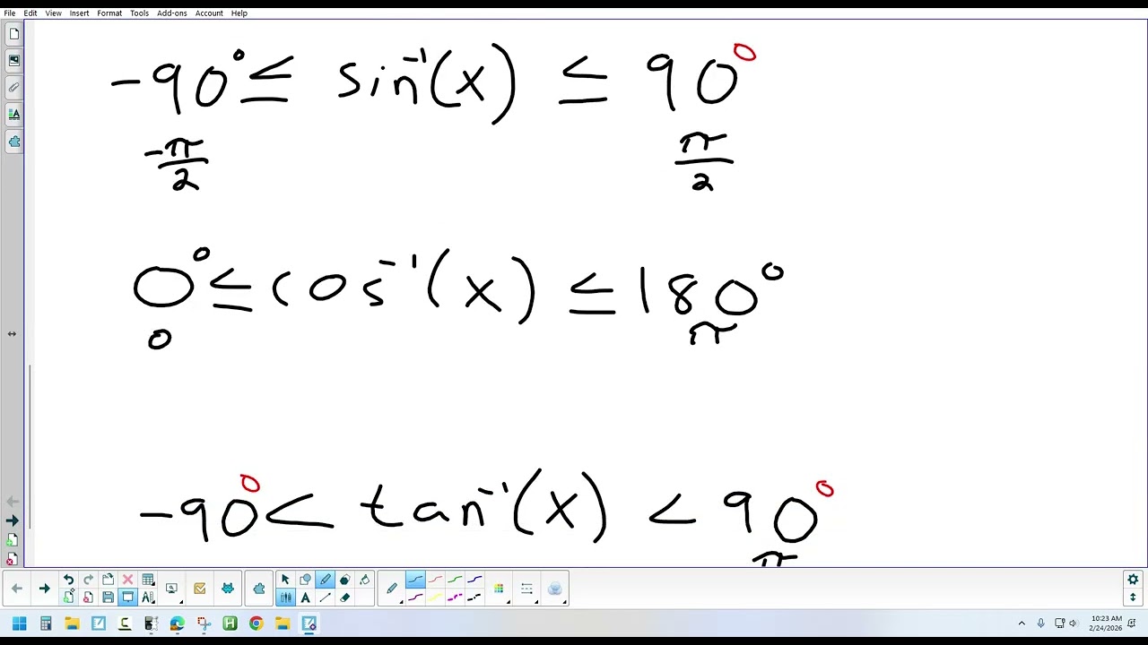 3.1(1) Inverse Trigonometry (Part 1) 2-24-26