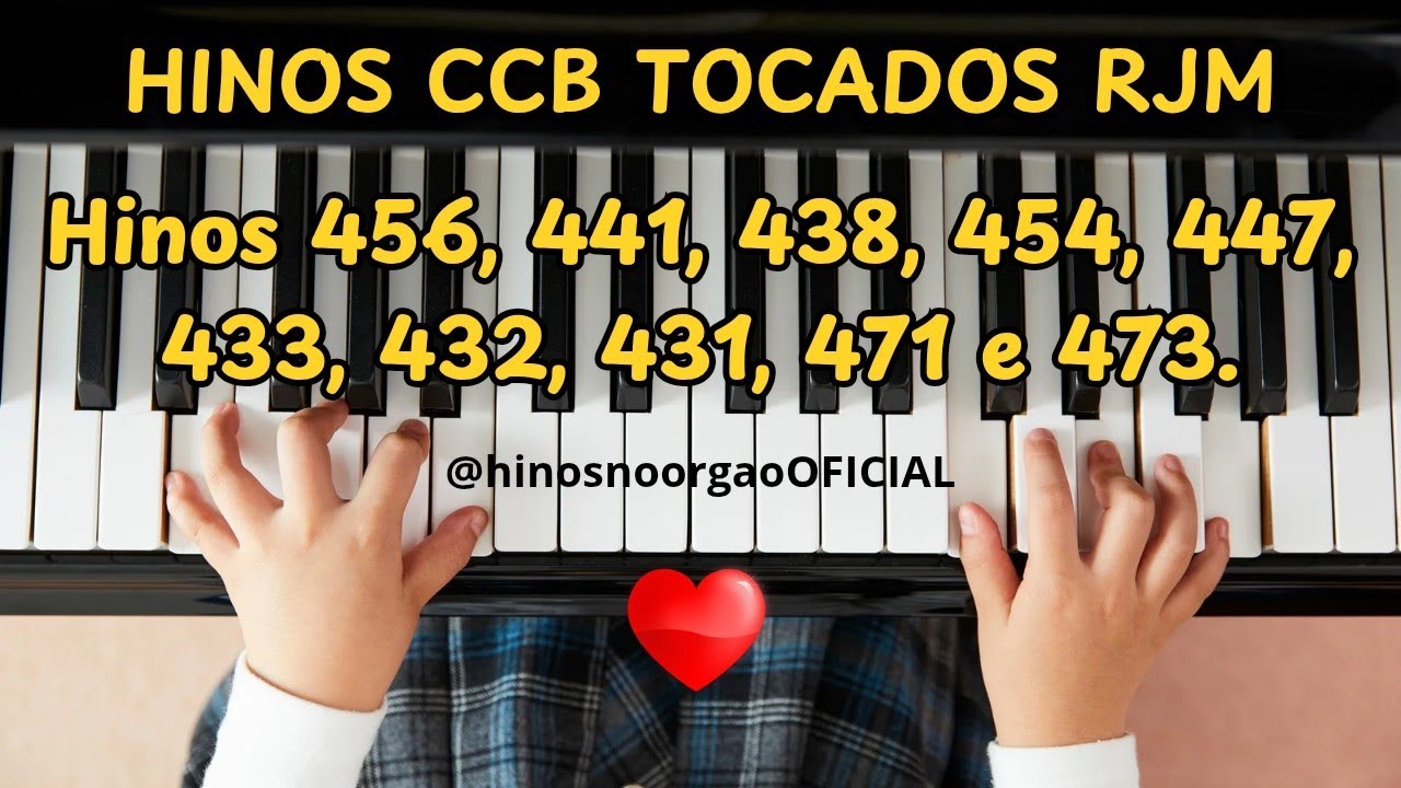 Hinos CCB de Jovens e Menores Tocados Órgão