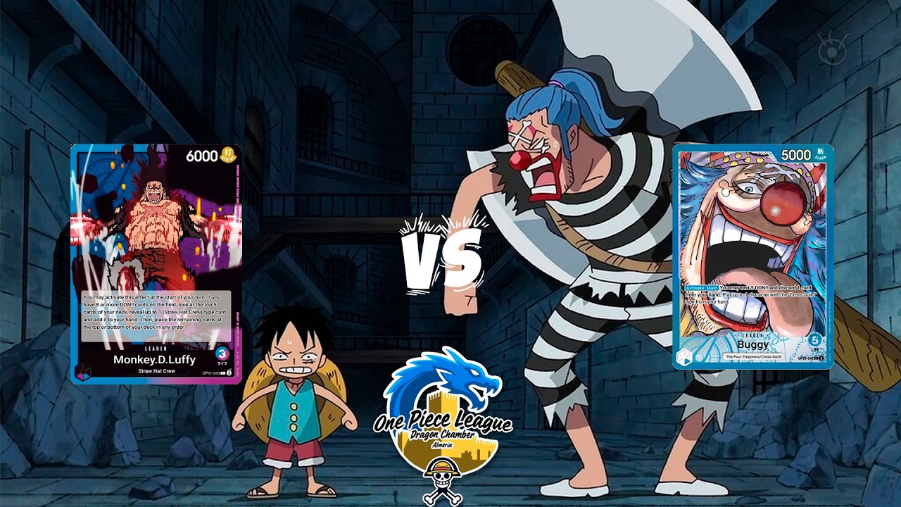 LUFFY UP vs BUGGY 🔥 Match inesperado GAME 1 | I Liga Dragon Chamber | One Piece Card Game