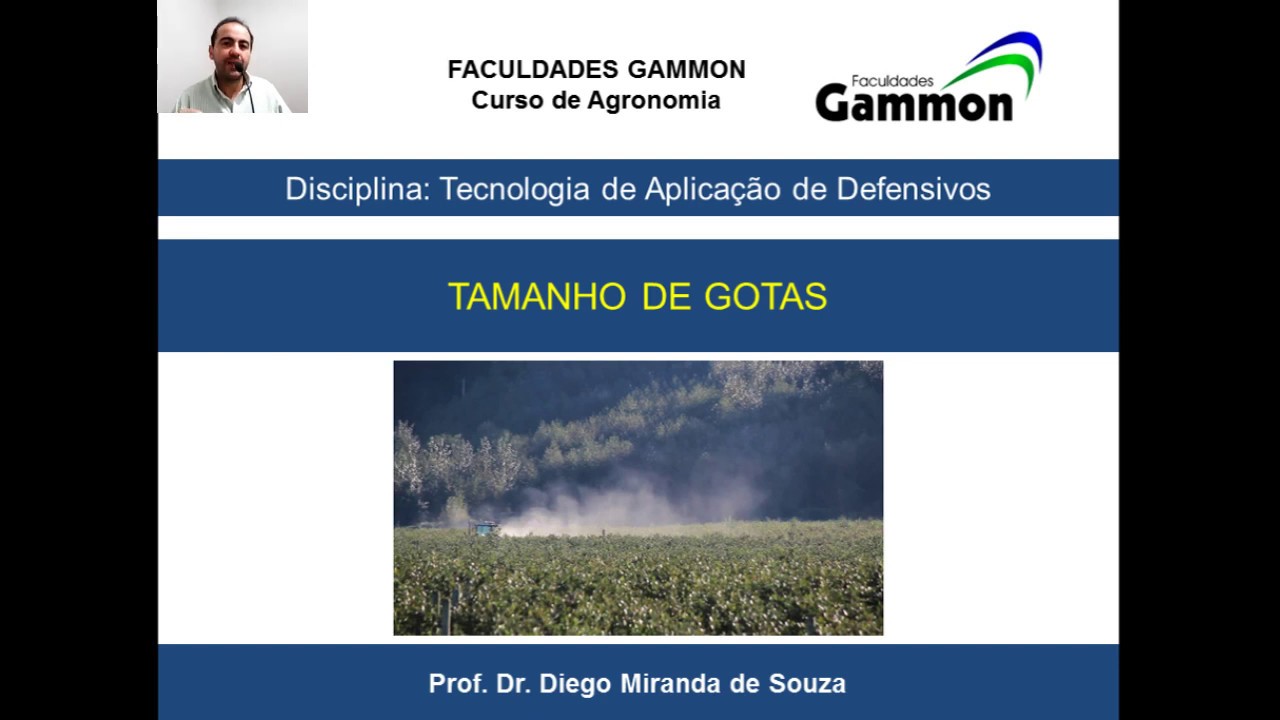 Tamanho de gotas e Deriva