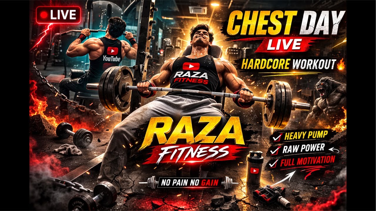 1. 🔴 Raza Fitness Live | Brutal Leg Day Workout