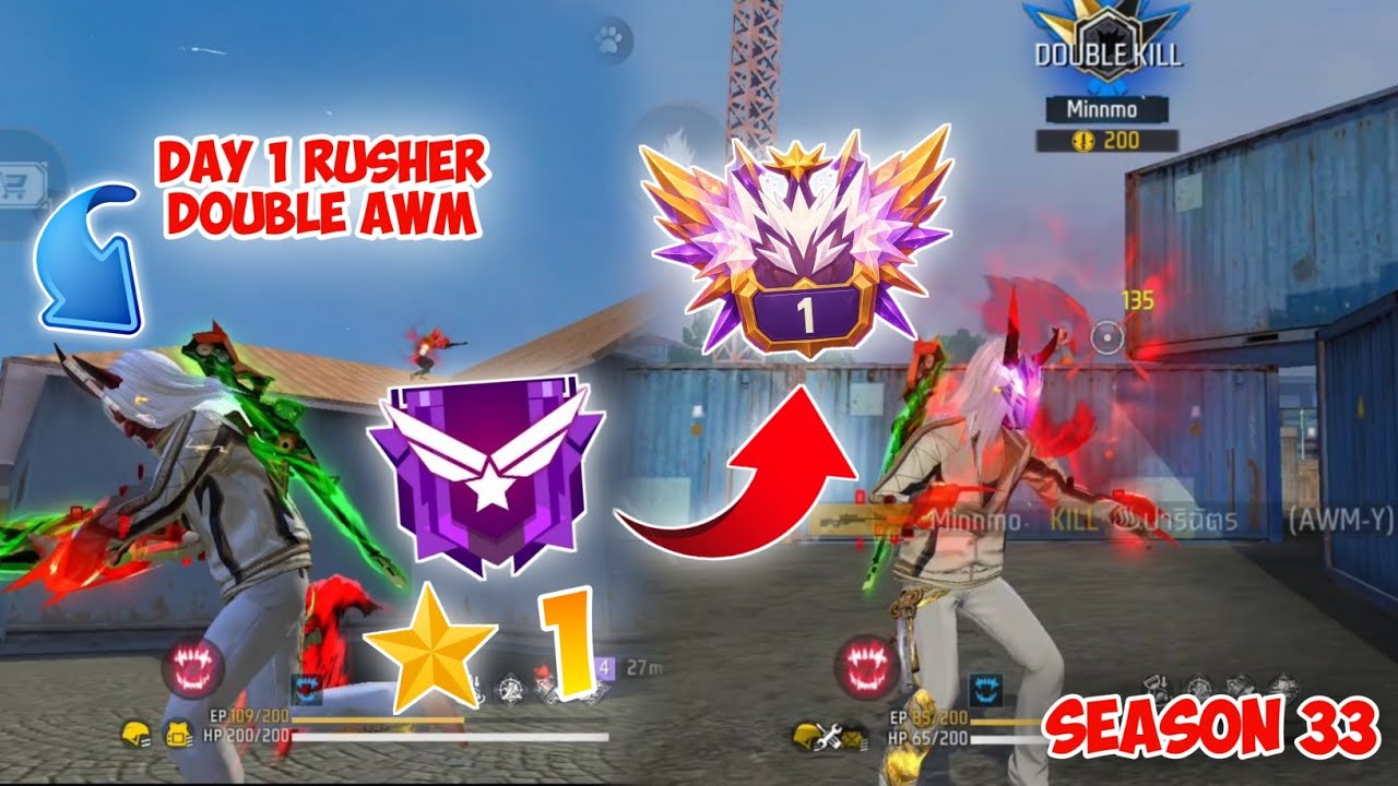 HARI PERTAMA JADI RUSHER DOUBLE AWM | Mulai Tamatin Top Region CS Rank Season 33