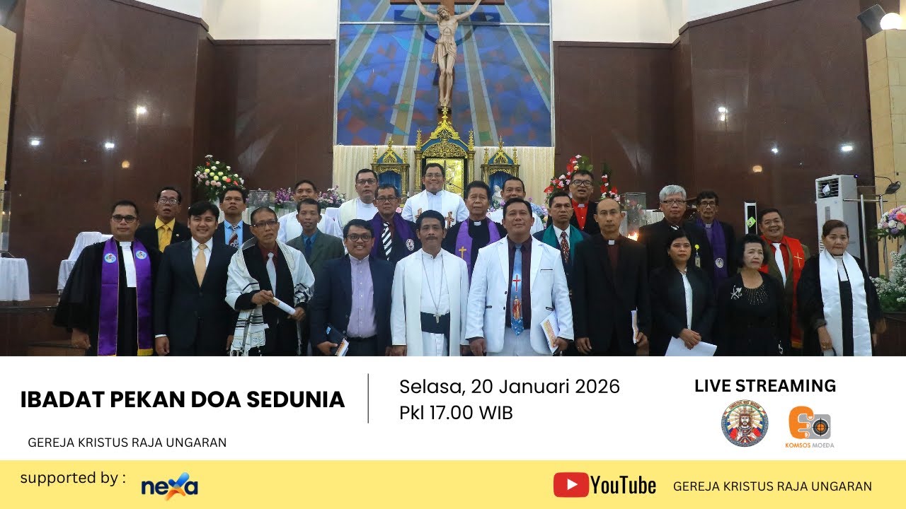IBADAT PEKAN DOA SEDUNIA | SELASA, 20 JANUARI 2026 PK 17.00 WIB