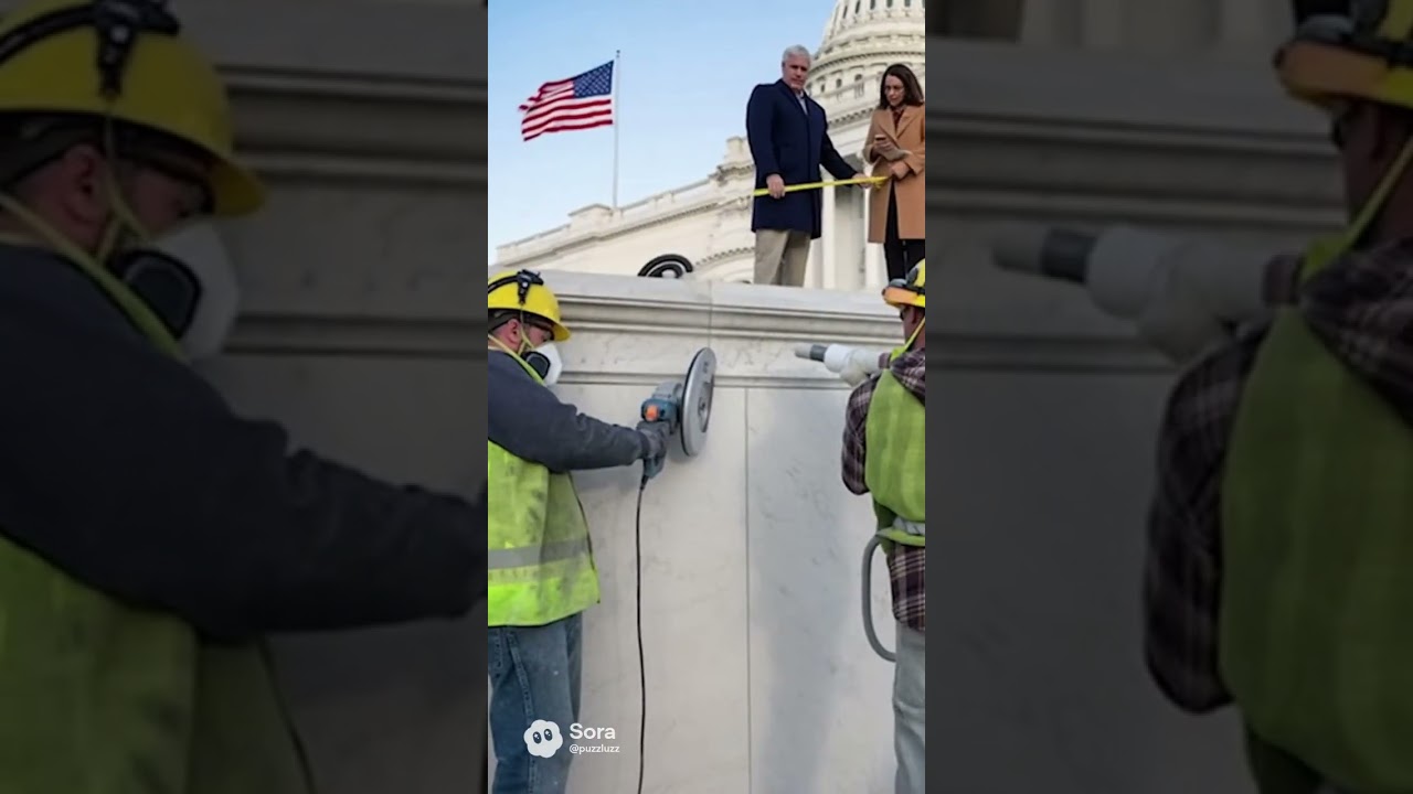 BREAKING: Congress Solves Partisan Divide By Splitting The Building In Half 🏛️✂️ #shorts