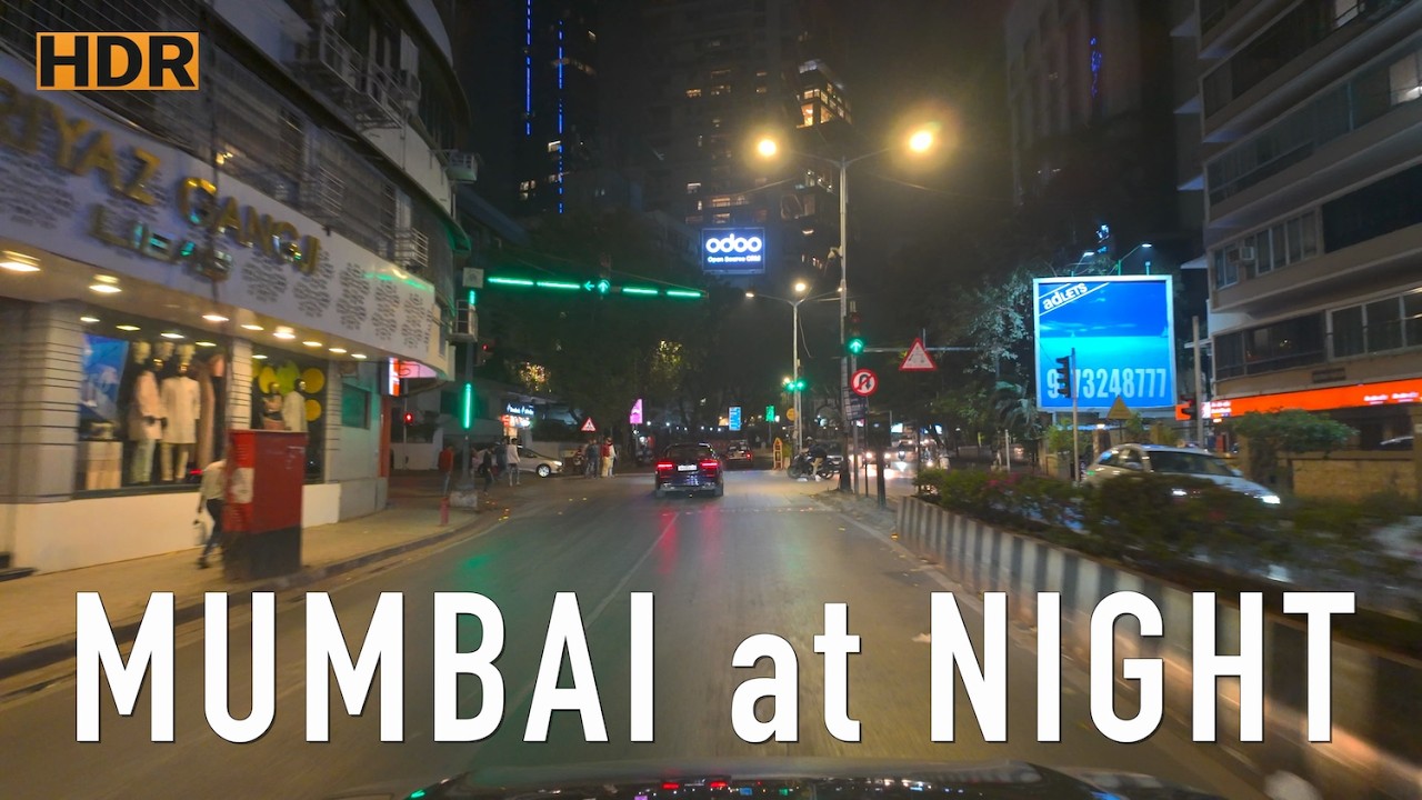 4KHDR Night Drive in Classic South Mumbai '24