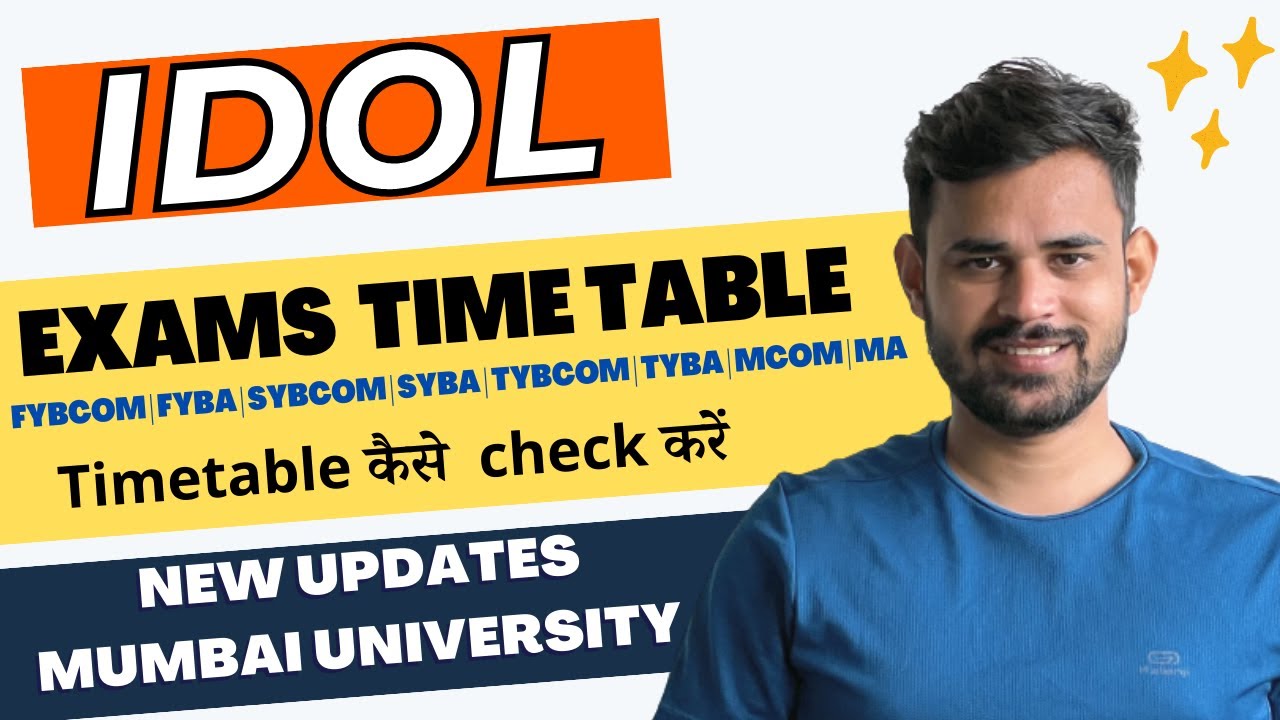 TYBCOM IDOL Examination Timetable 2023 | how to download idol examination timetable?