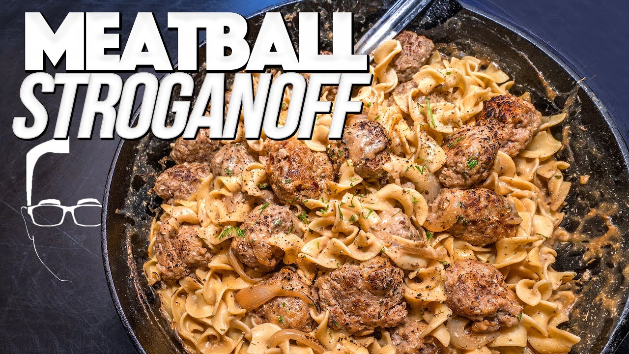 MEATBALL STROGANOFF (BETTER THAN TRADITIONAL BEEF STROGANOFF?) | SAM THE COOKING GUY