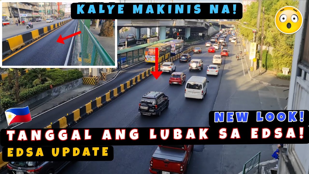 Ух ты! На EDSA-Buendia теперь асфальт! Ямы на дороге исчезли! Автобусная полоса тоже стала ровнее...