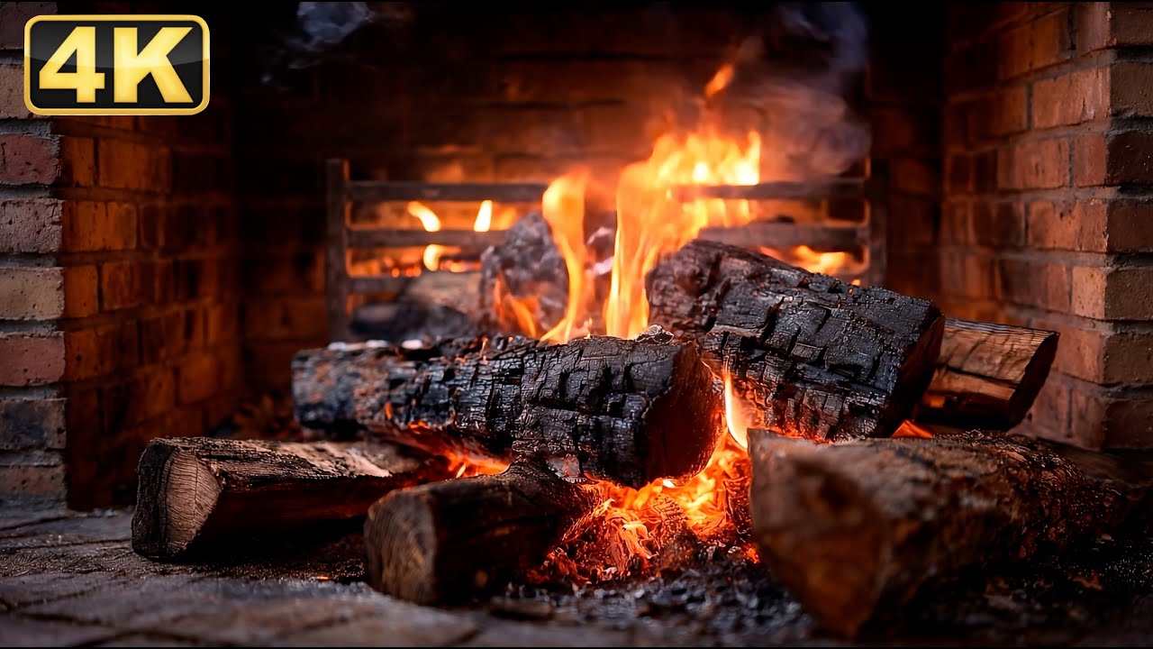 🔥 Relaxing Fireplace 10 HOURS | Gentle Fire Sounds No Music for Focus