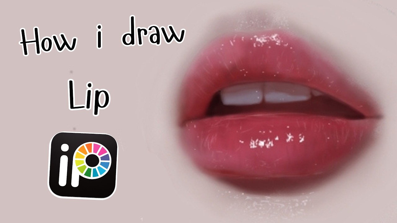 Realistic Lips Drawing Tutorial | Easy Step by Step Lips Art in Ibis Paint X
