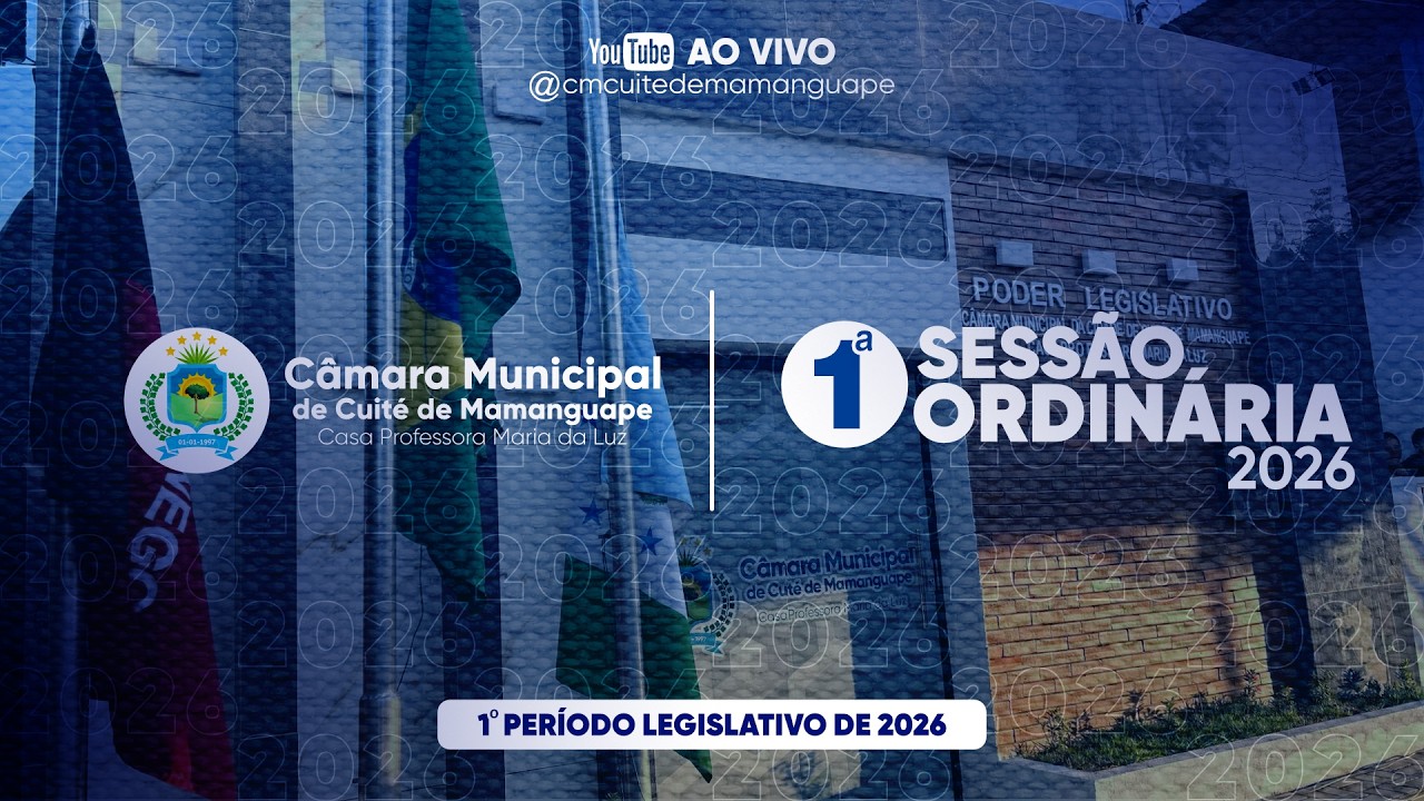 1ª SESSÃO ORDINÁRIA DO 1º PERÍODO LEGISLATIVO DE 2026