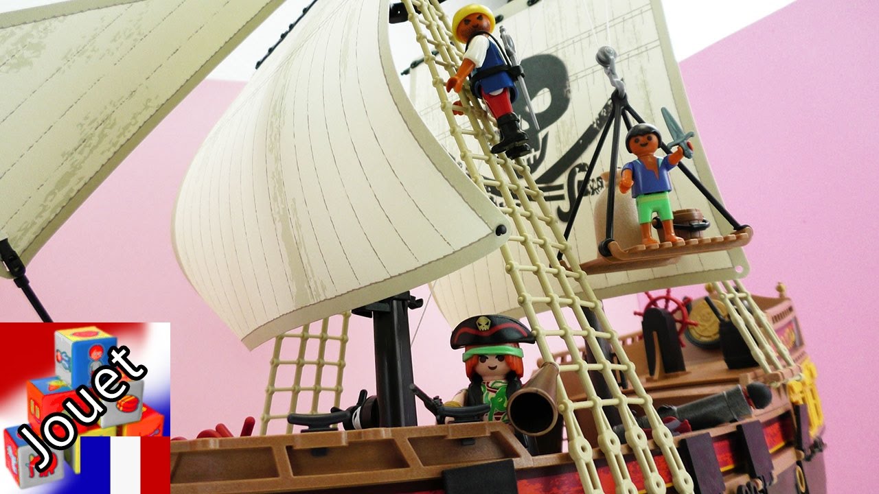 Bateau de Pirates Playmobil Construction et Démo – Les Pirates arrivent!!