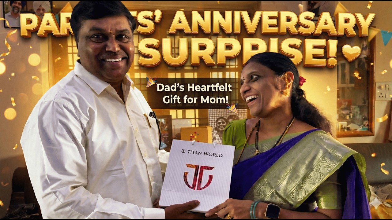 The Moment My Dad Surprised Mom for Their Anniversary! ❤️ 🎁 🎁