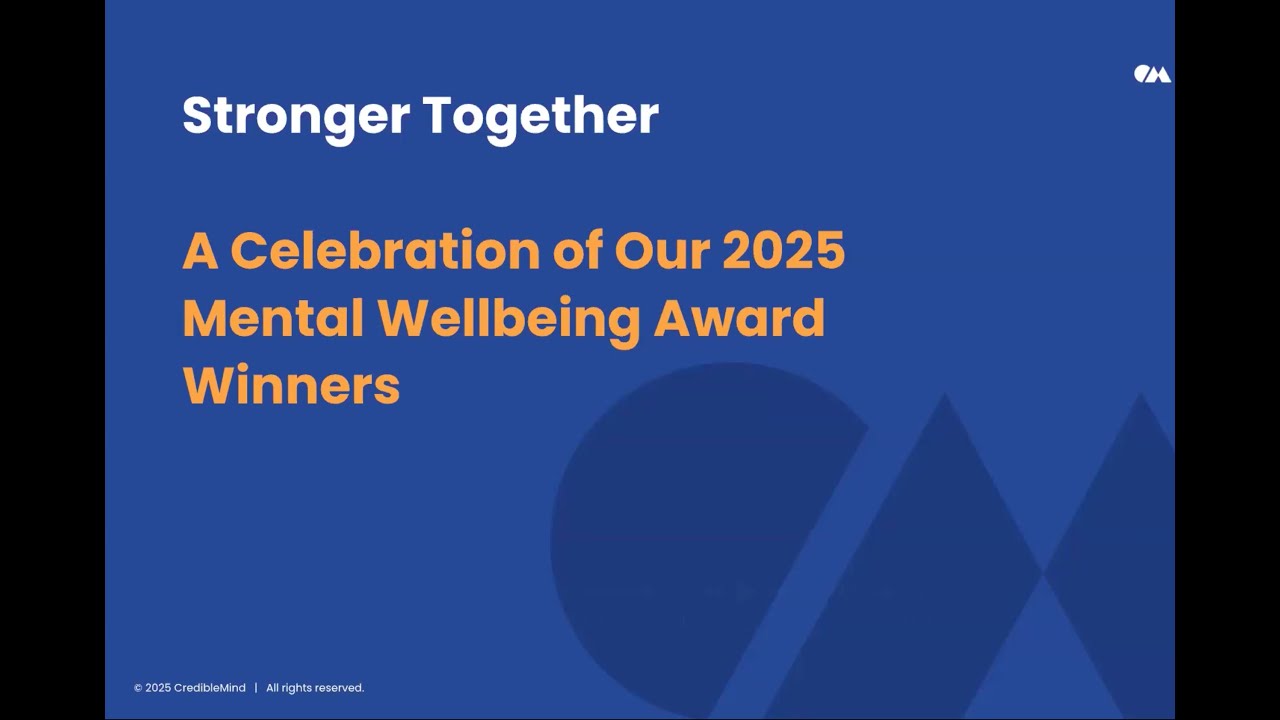 CredibleMind Awards Webinar