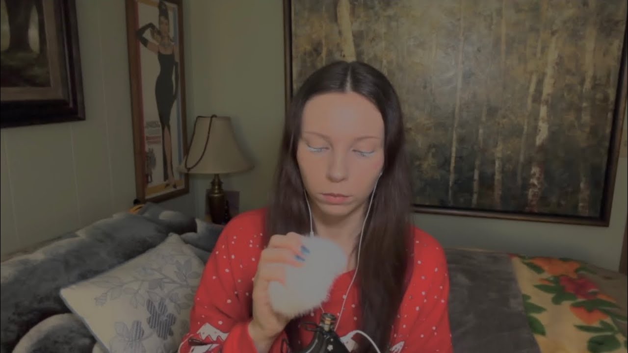 Fluffy Wind Screen On The Mic & Ear Blowing ASMR No Talkingggg 🌬️❄️