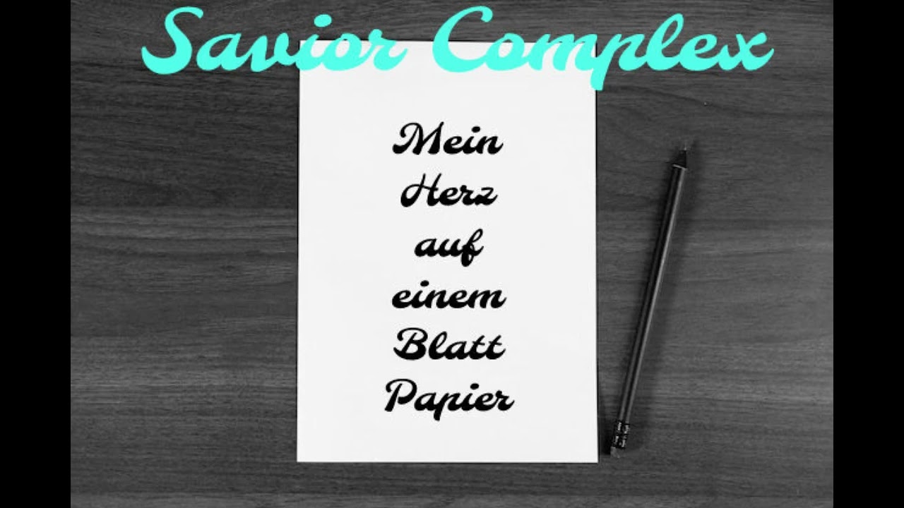 Savior Complex Mein Herz auf einem Blatt Papier
