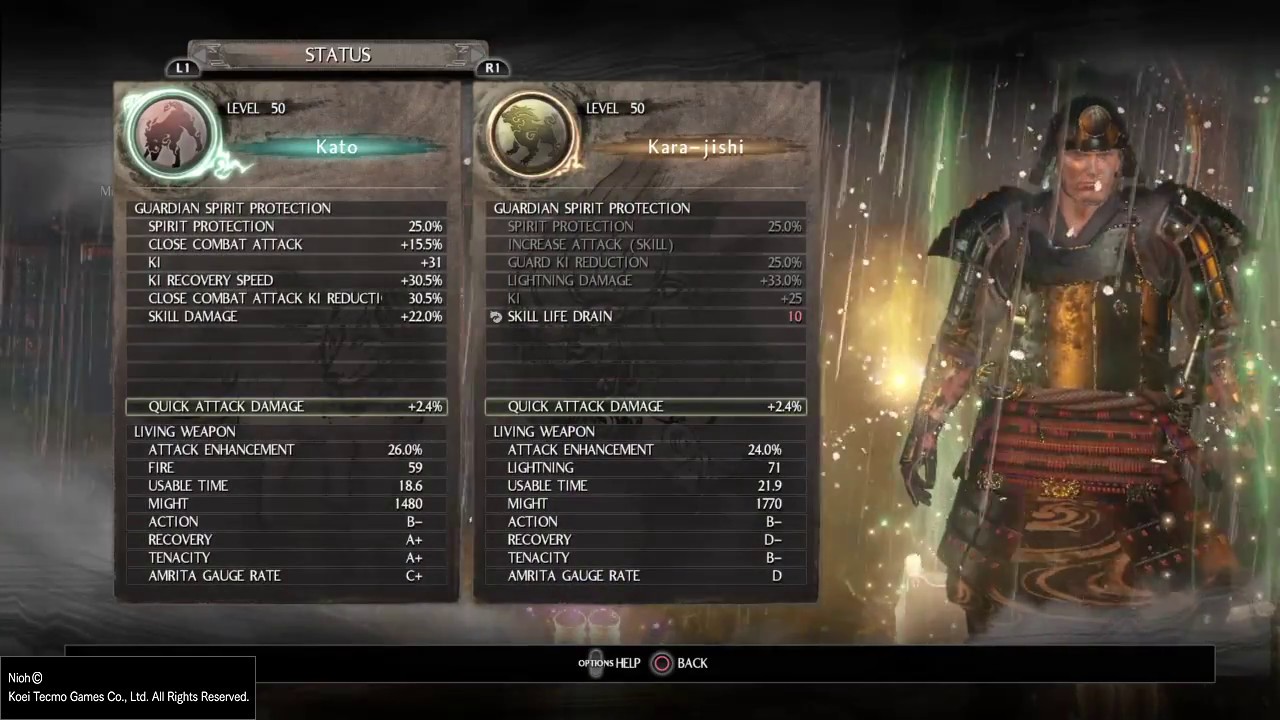 Nioh: New Sign of the Cross build (work in progress)