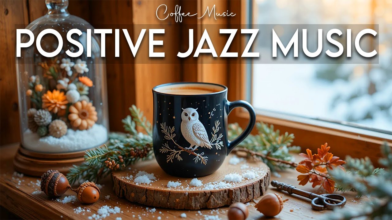 Positive Jazz Music 🌿 Gentle Bossa Nova Coffee Ambience for Peaceful Focus and Happy Mood