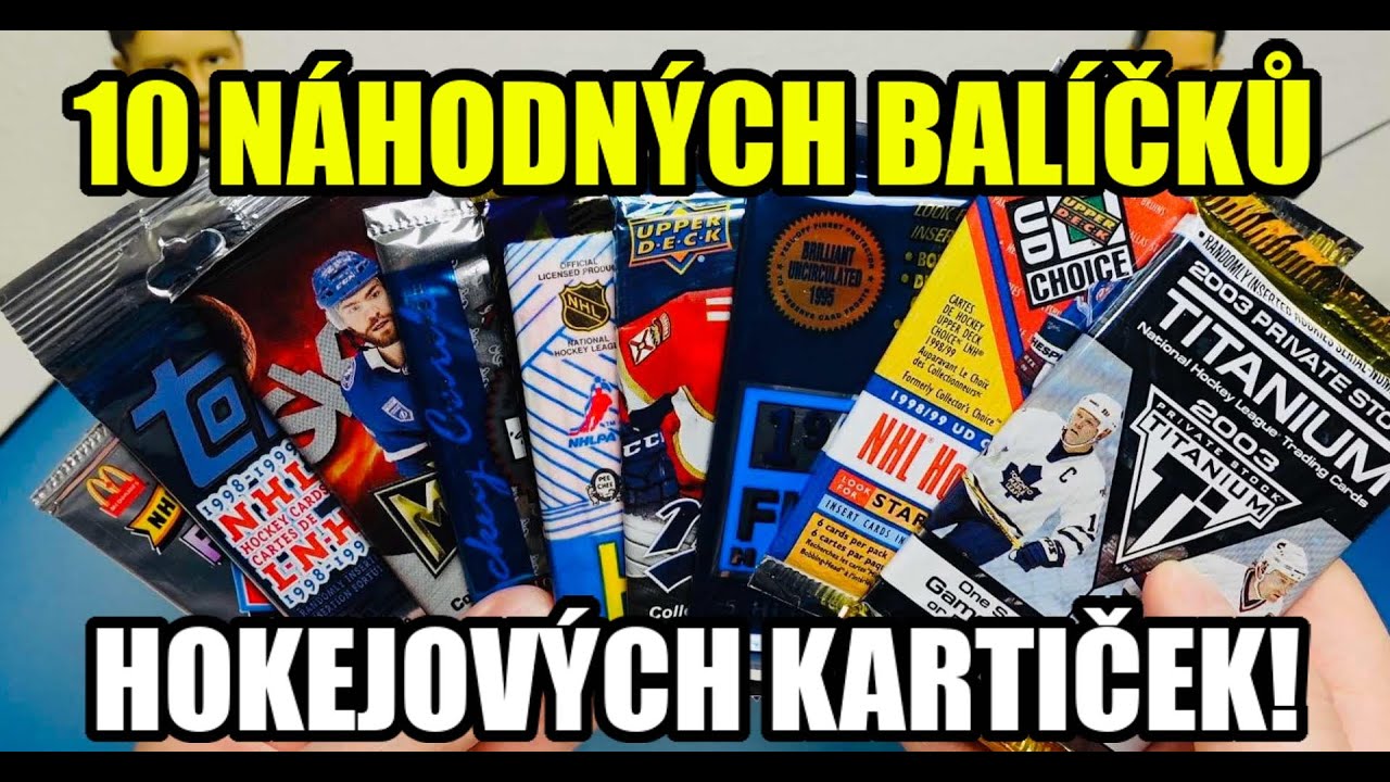 10 NÁHODNÝCH BALÍČKŮ HOKEJOVÝCH KARTIČEK! Hokejové karty NHL! Pack break!