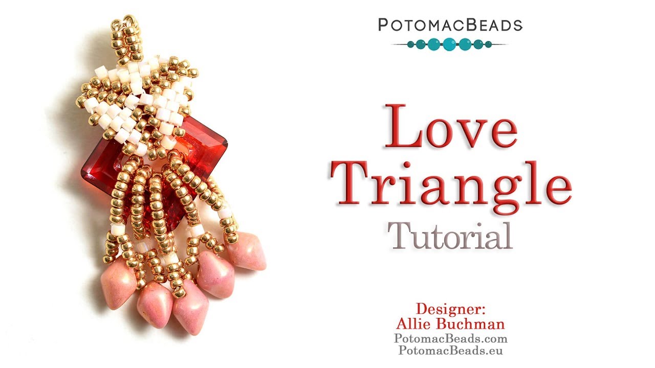 Love Triangle - DIY Jewelry Making Tutorial by PotomacBeads