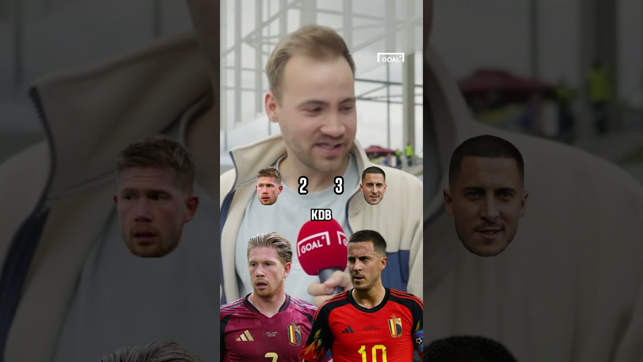 DE BRUYNE or HAZARD? BELGIUM FANS DECIDE ⚔️ #shorts