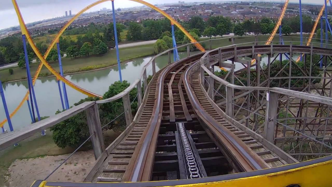 Canada's Wonderland's Mighty Canadian Minebuster on ride POV