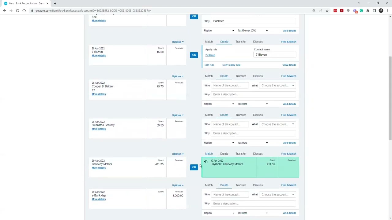 How to reconcile your bank account in Xero