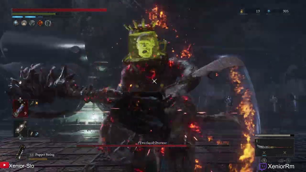 Lies of P Overture - Two-Faced Overseer Bossfight 4K 60 FPS