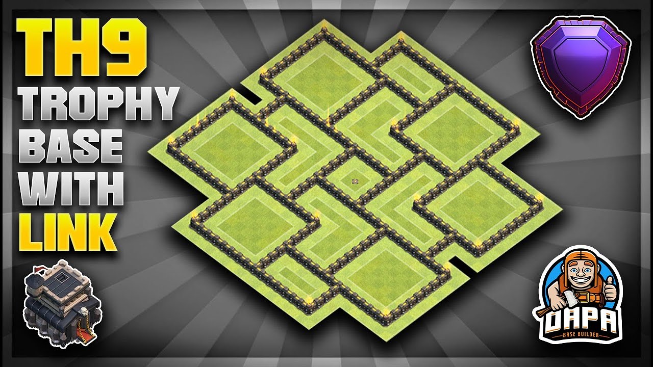*NEW UNSTOPPABLE* - TH9 TROPHY PUSHING / DEFENSIVE BASE LAYOUT 2023 - Clash Of Clans