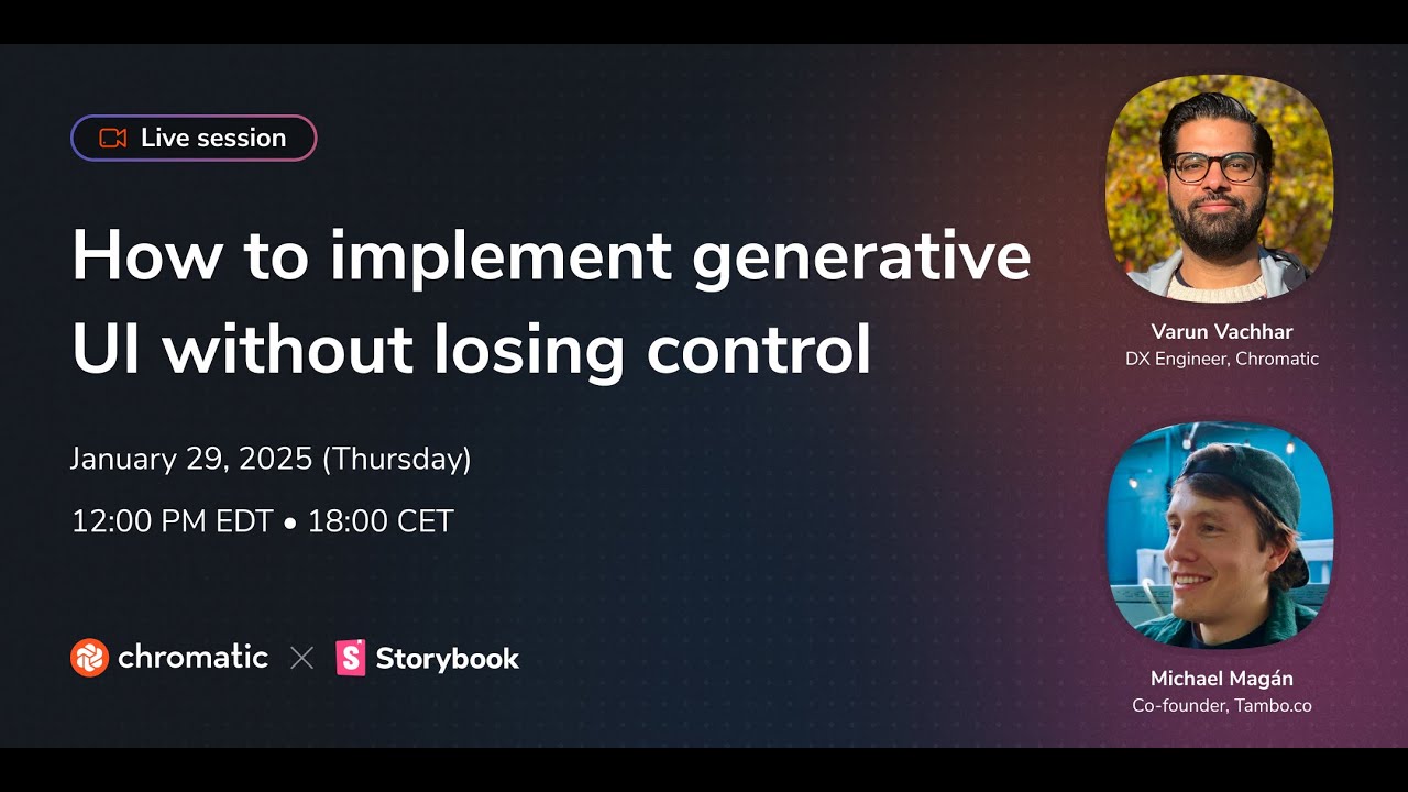 How to implement generative UI without losing control
