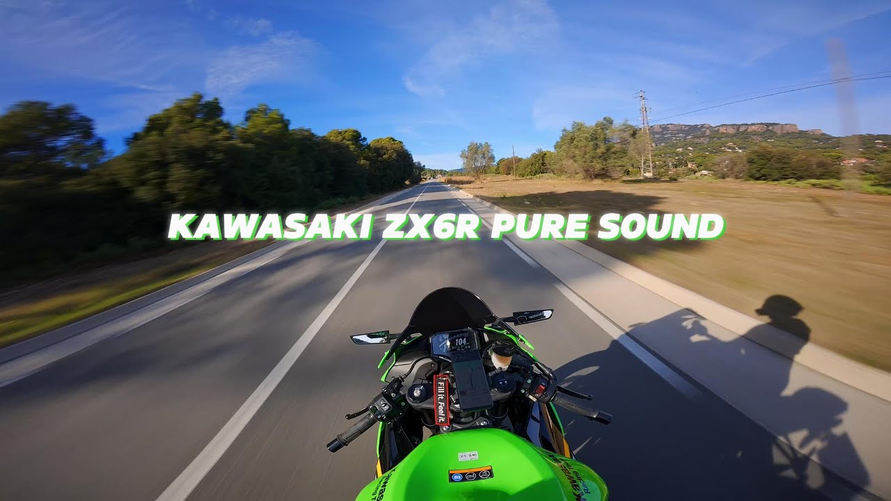 PURO PLACER AUDITIVO! - KAWASAKI ZX6R PURE SOUND - POV RIDE / 4K